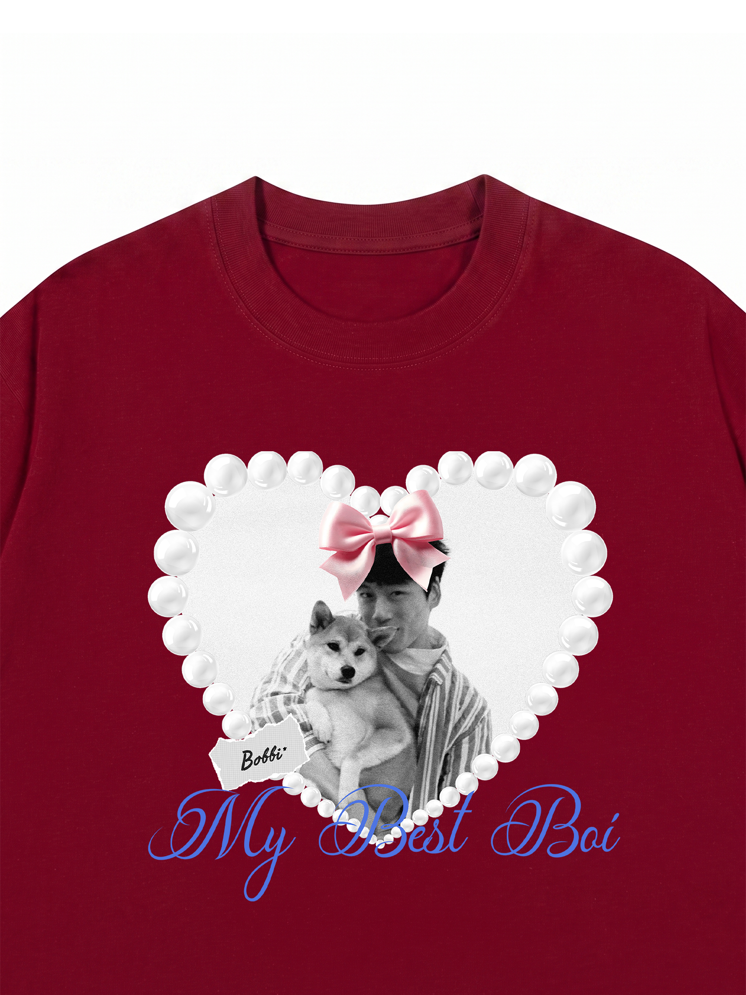 Áo Thun Custom Pets Heart Pearl Shirt
