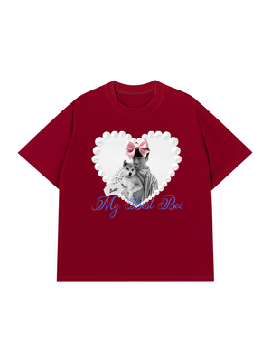 Áo Thun Custom Pets Heart Pearl Shirt