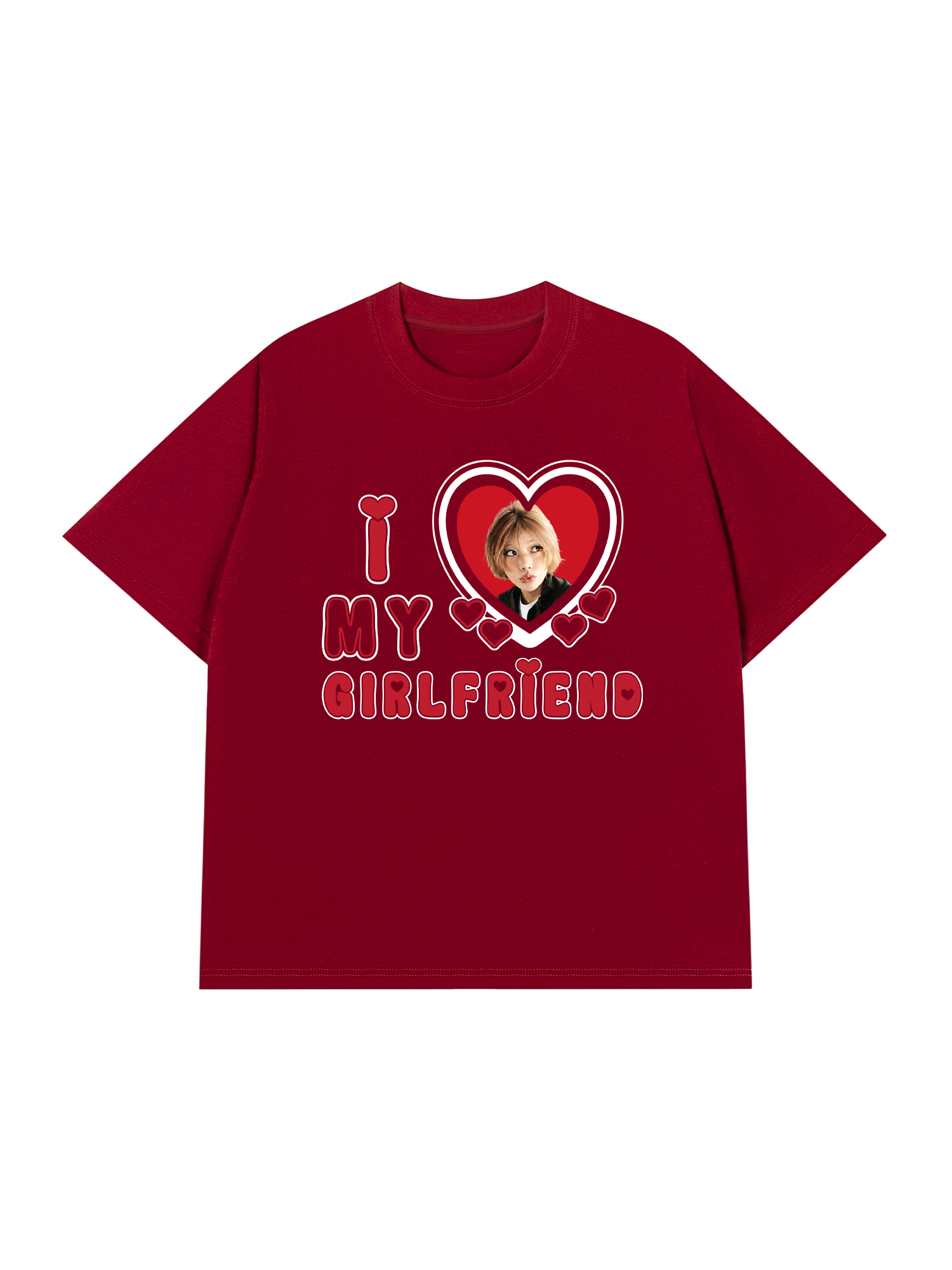 Áo Thun Custom Couple I Love My Boyfriend, Girlfriend