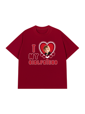 Áo Thun Custom Couple I Love My Boyfriend, Girlfriend