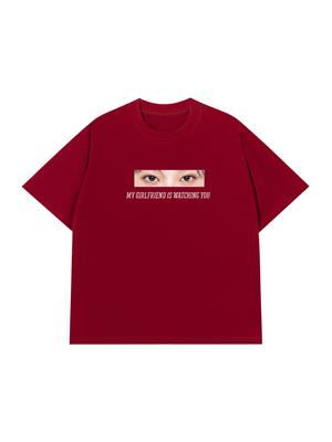 Áo Thun Custom Eye Girlfriend Is Watching You