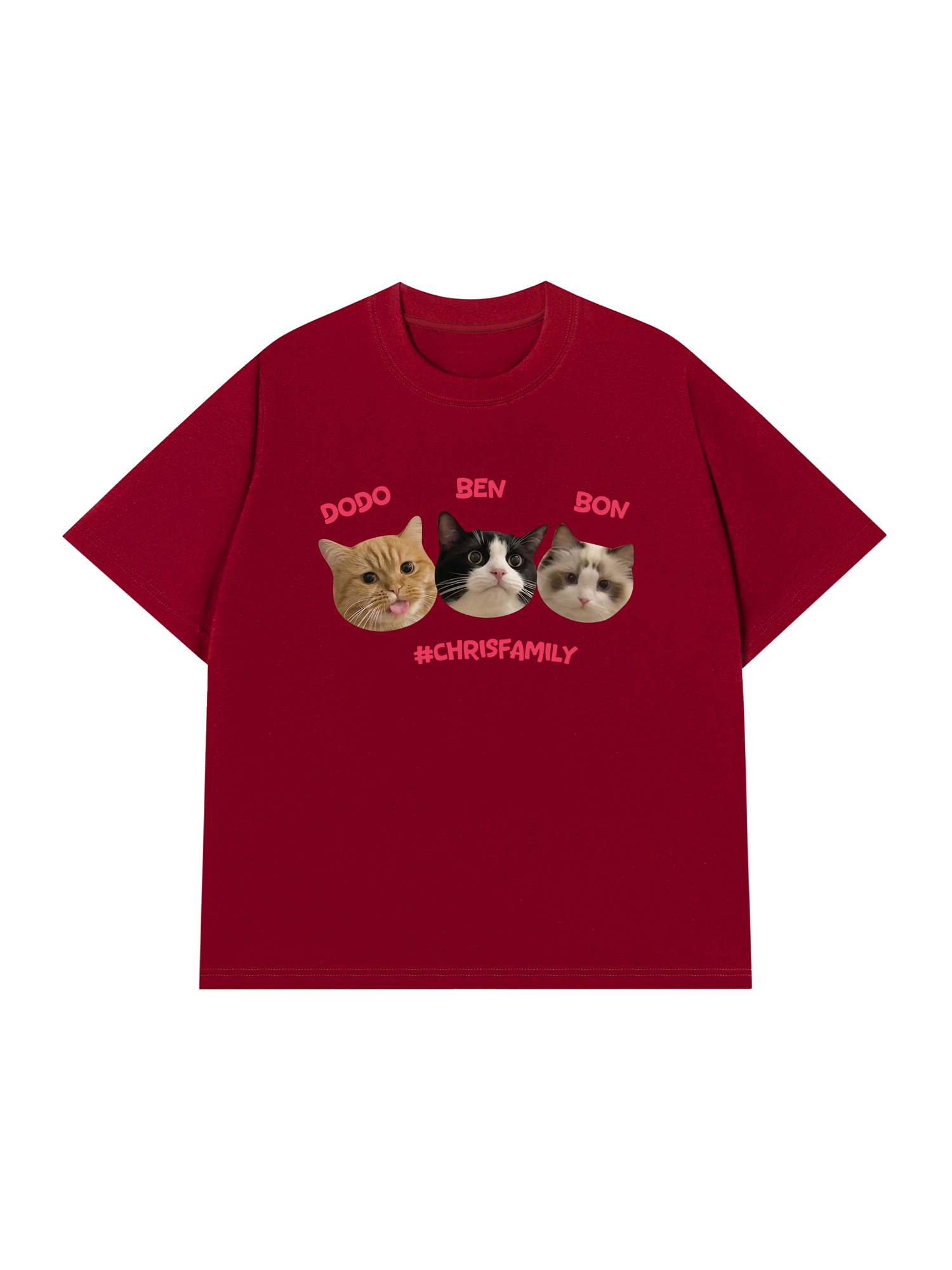 Áo Thun Custom Pet Chrisfamiy Cat