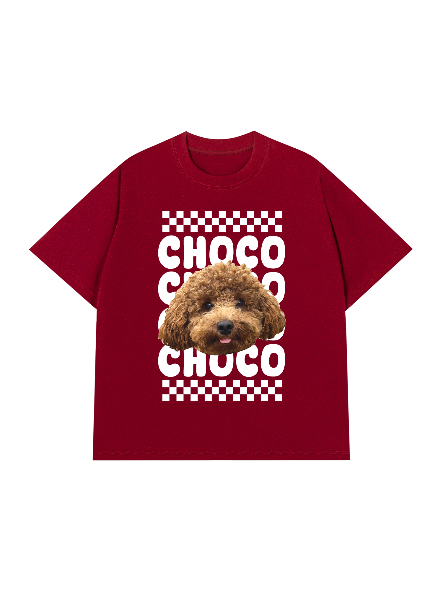 Áo Thun Custom Pet Groovy Checkered Pattern