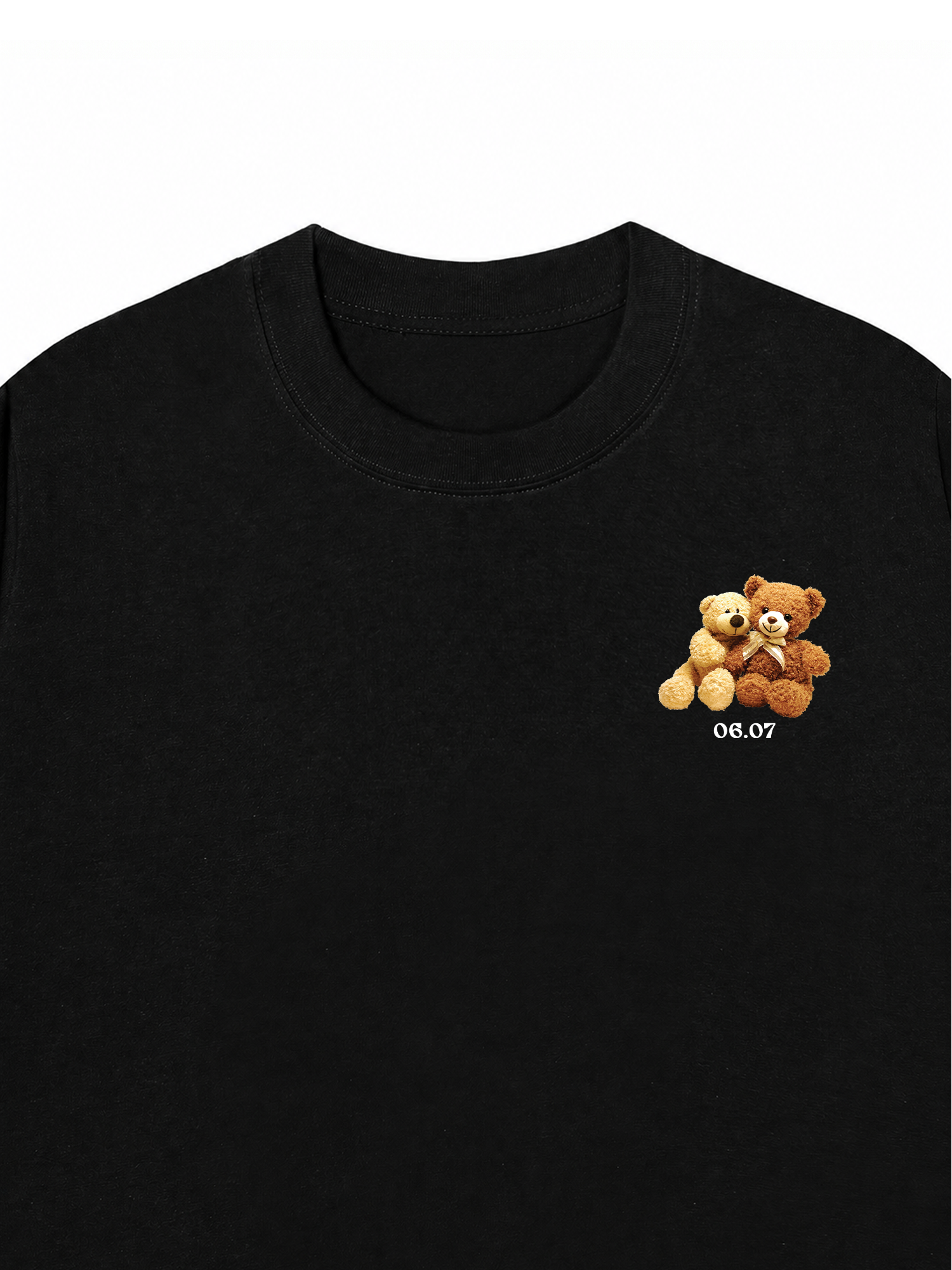 Áo Thun Custom Teddybears Couple Name and Date
