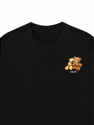 Áo Thun Custom Teddybears Couple Name and Date