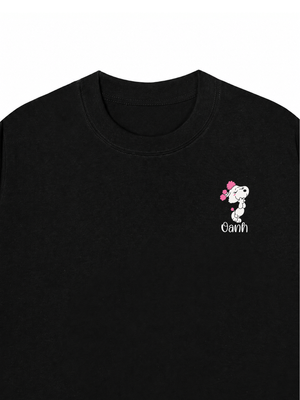 Áo Thun Custom Name Couple Cute Dog