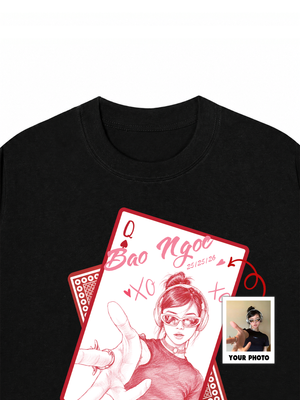 Áo Thun Custom Queen of Heart Comfort Colors