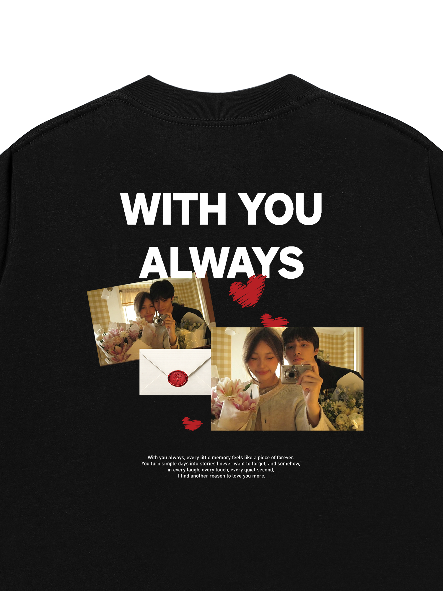 Áo Thun Custom Couple With You Always