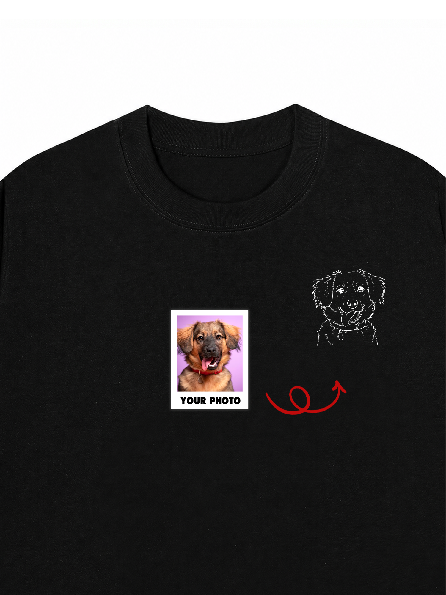 Áo Thun Custom Pet Lineart