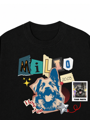 Áo Thun Custom Pet's name and birthday