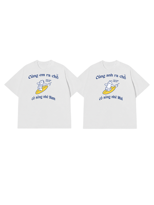 Áo Thun Custom Name Cùng Nhau Ra Chỗ Có Sóng