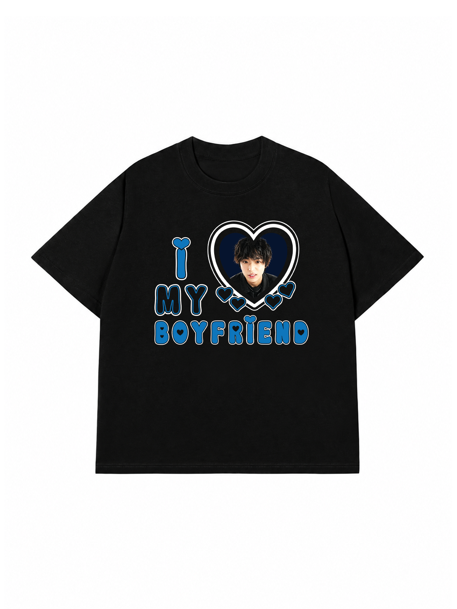 Áo Thun Custom Couple I Love My Boyfriend, Girlfriend