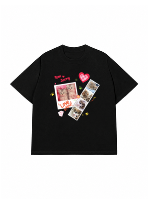Áo Thun Custom Pets Cat Photobooth Frames