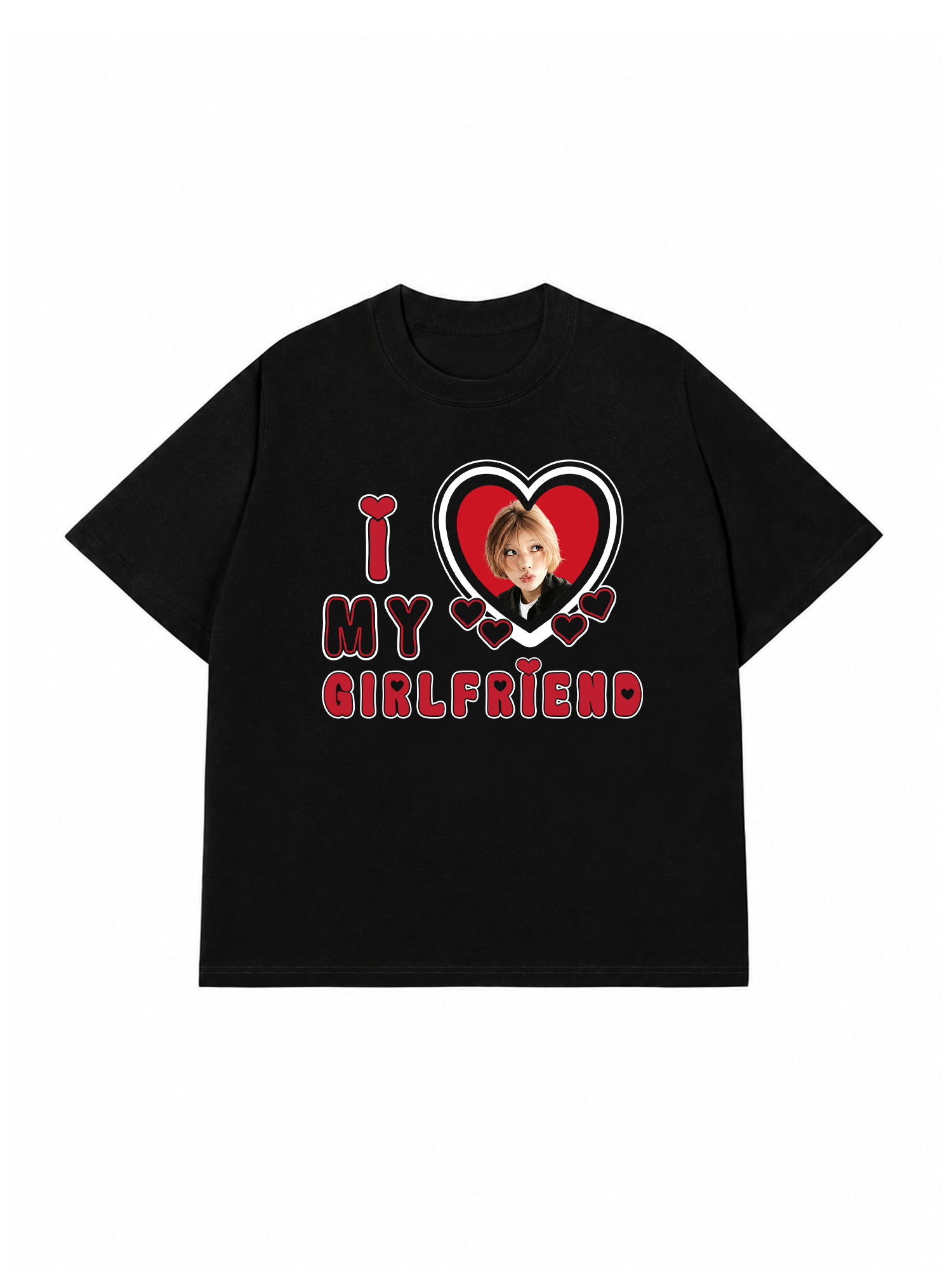 Áo Thun Custom Couple I Love My Boyfriend, Girlfriend