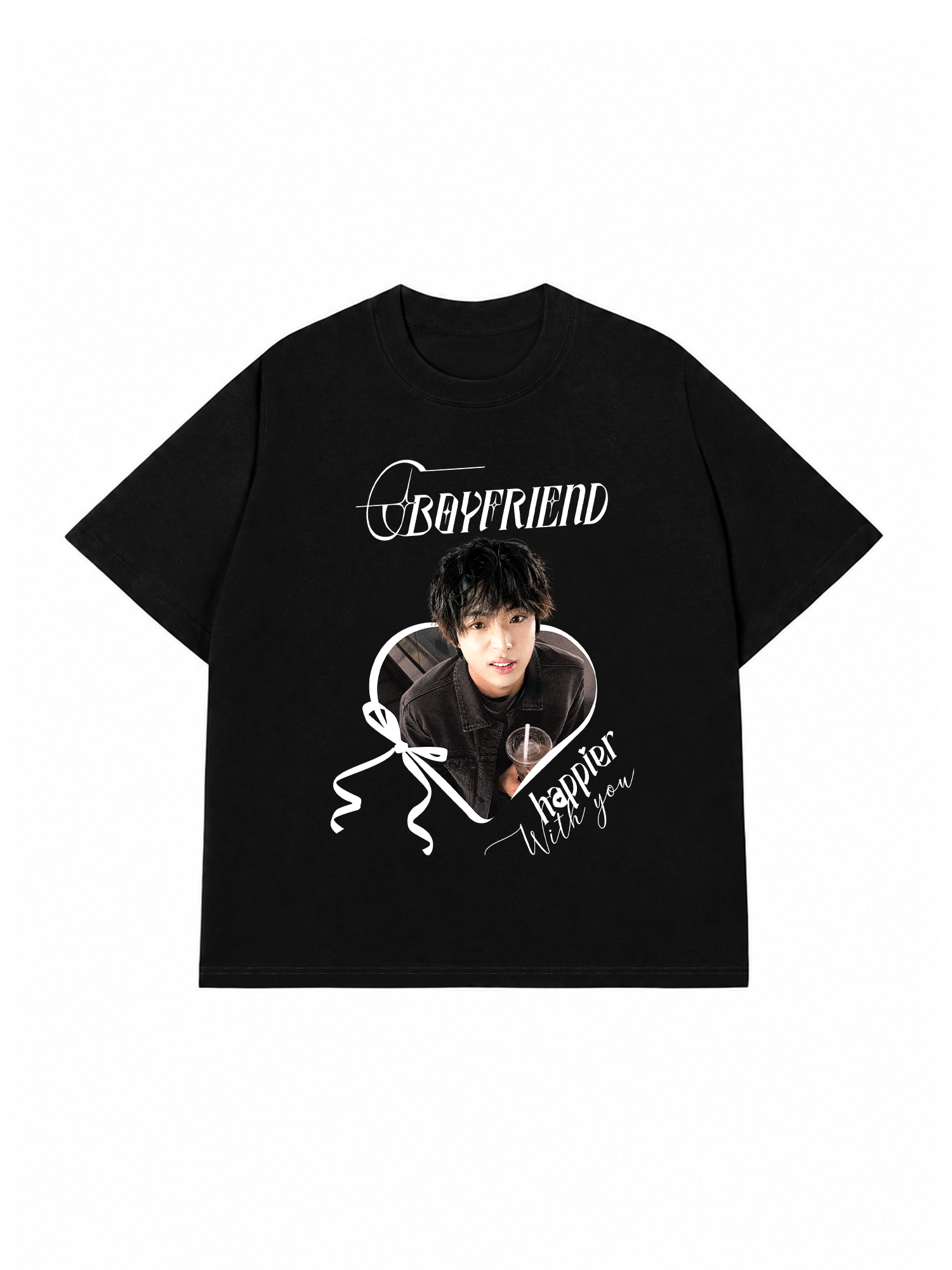 Áo Thun Custom Happier with you