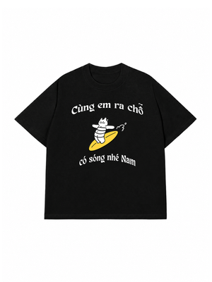 Áo Thun Custom Name Cùng Nhau Ra Chỗ Có Sóng