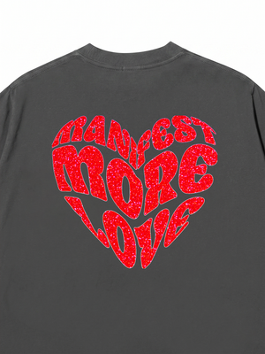 Áo Thun Red glitter Custom Heart Custom Couple Name