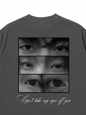 Áo Thun Custom Eyes Couple Photo