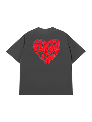Áo Thun Red glitter Custom Heart Custom Couple Name
