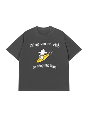 Áo Thun Custom Name Cùng Nhau Ra Chỗ Có Sóng