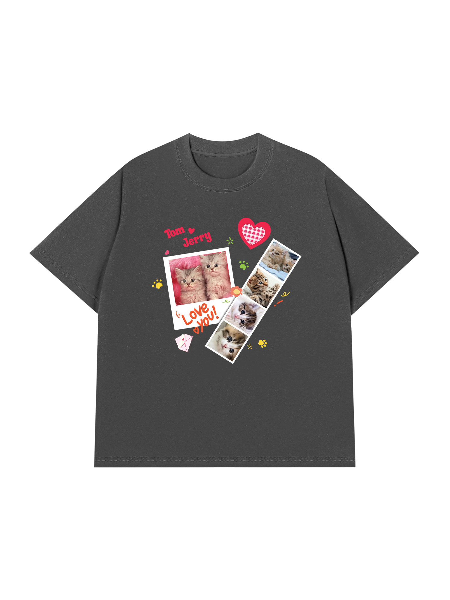 Áo Thun Custom Pets Cat Photobooth Frames