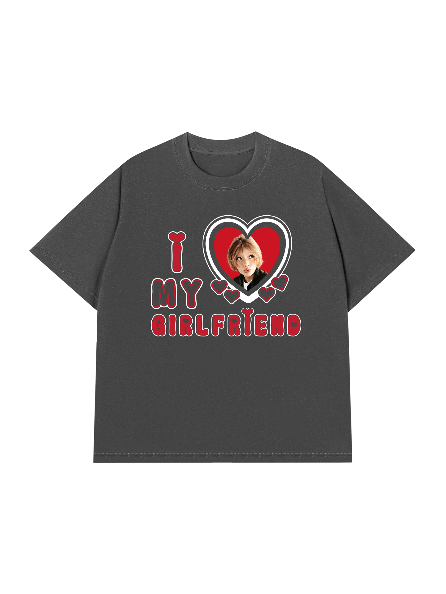 Áo Thun Custom Couple I Love My Boyfriend, Girlfriend