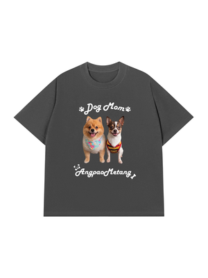 Áo Thun Custom Pet Smiling Dog Besties