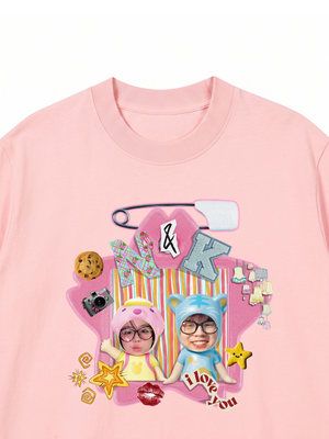 Áo Thun Custom Couple Cute Star