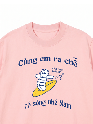 Áo Thun Custom Name Cùng Nhau Ra Chỗ Có Sóng