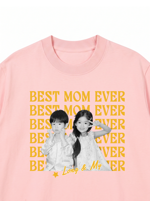 Áo Thun Custom Color Family Children Name Best Parent Ever