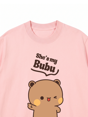 Áo Thun Custom Bubu & Dudu Couple Shirts Matching Bear T-Shirts