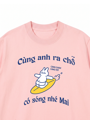 Áo Thun Custom Name Cùng Nhau Ra Chỗ Có Sóng