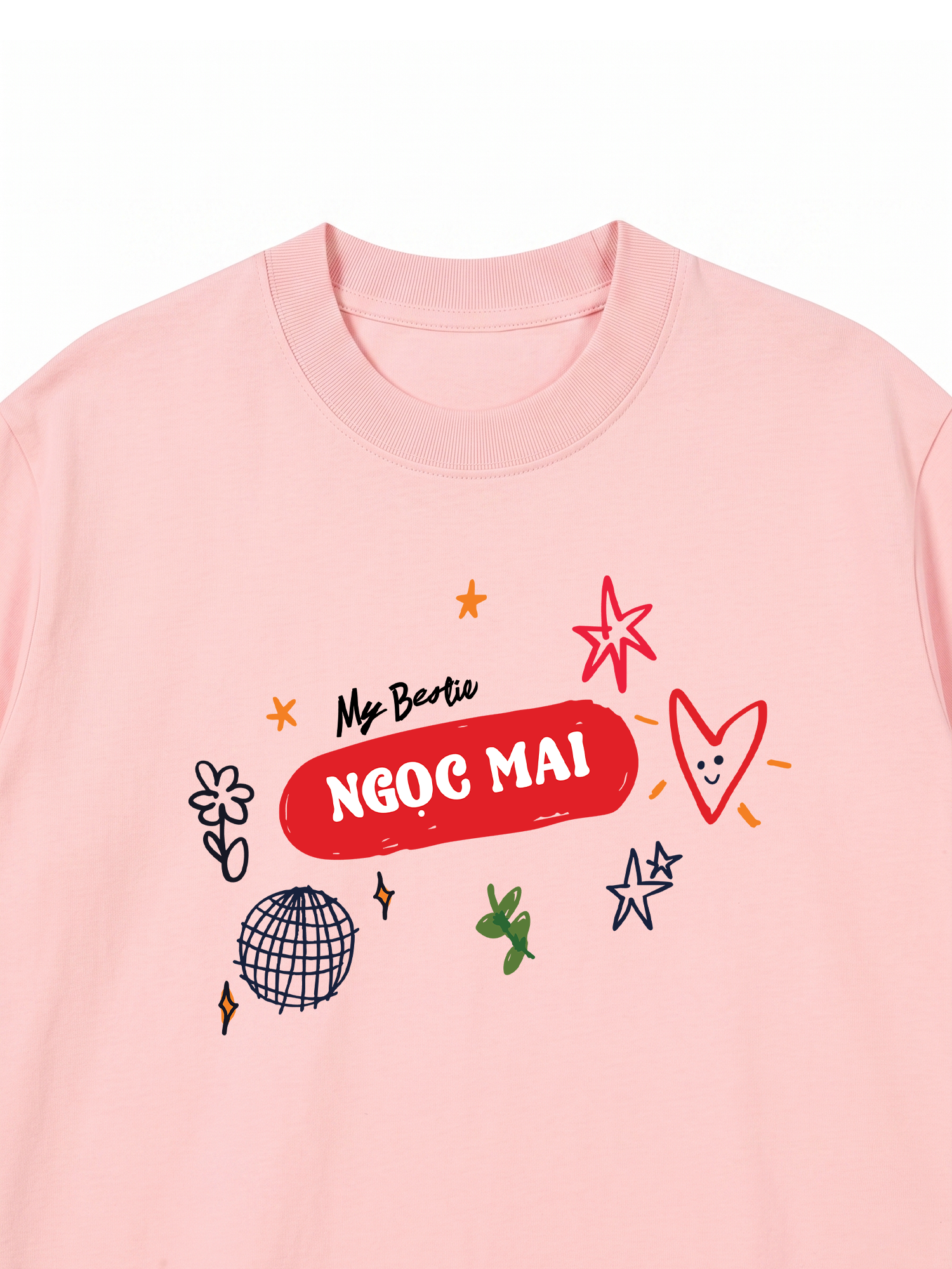 Áo Thun Custom Bestie Name