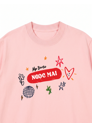 Áo Thun Custom Bestie Name