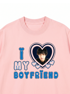 Áo Thun Custom Couple I Love My Boyfriend, Girlfriend