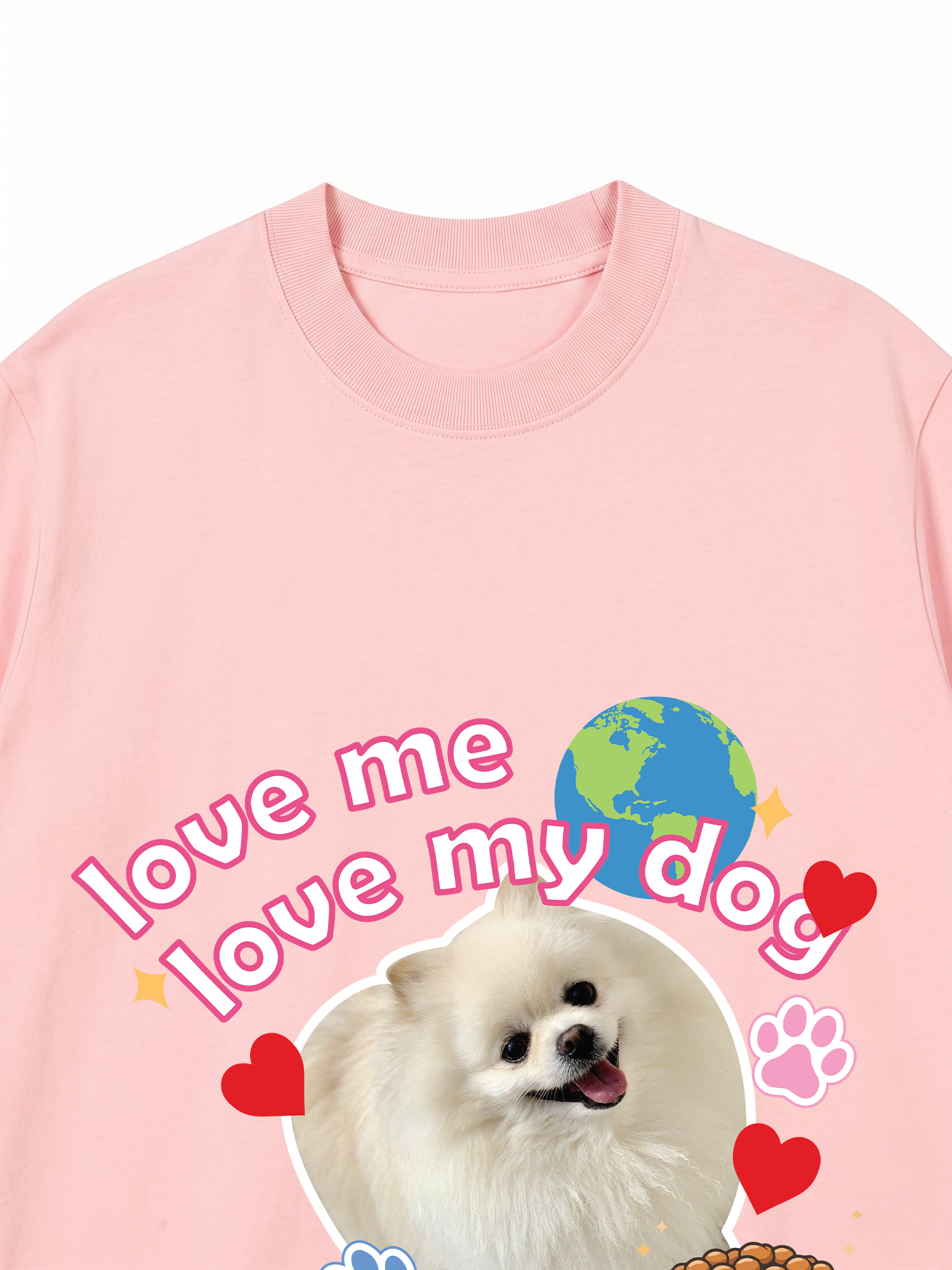 Áo Thun Custom Pet Love Me Love My Dog