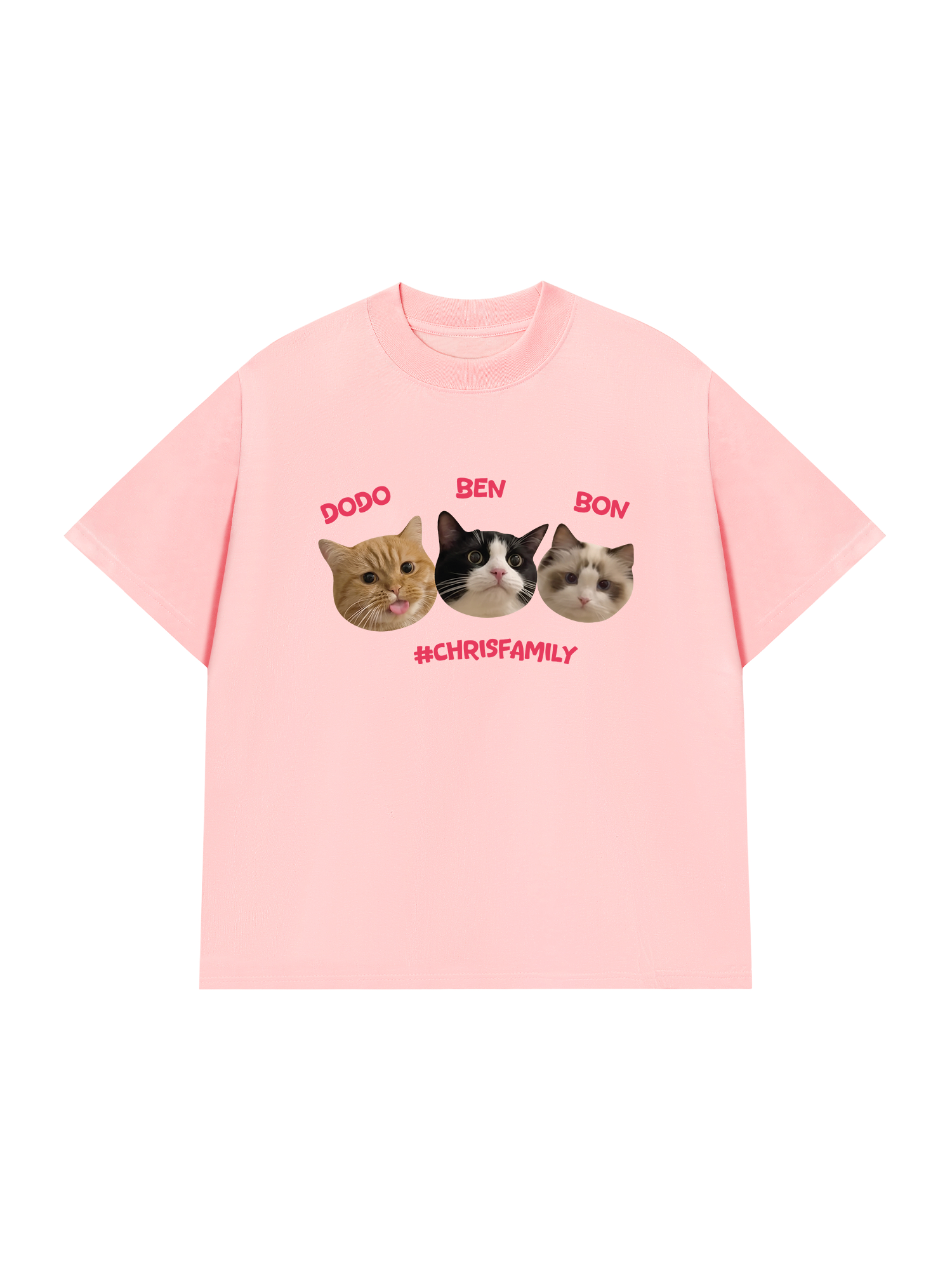 Áo Thun Custom Pet Chrisfamiy Cat