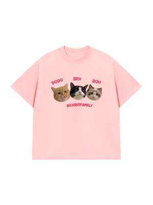 Áo Thun Custom Pet Chrisfamiy Cat
