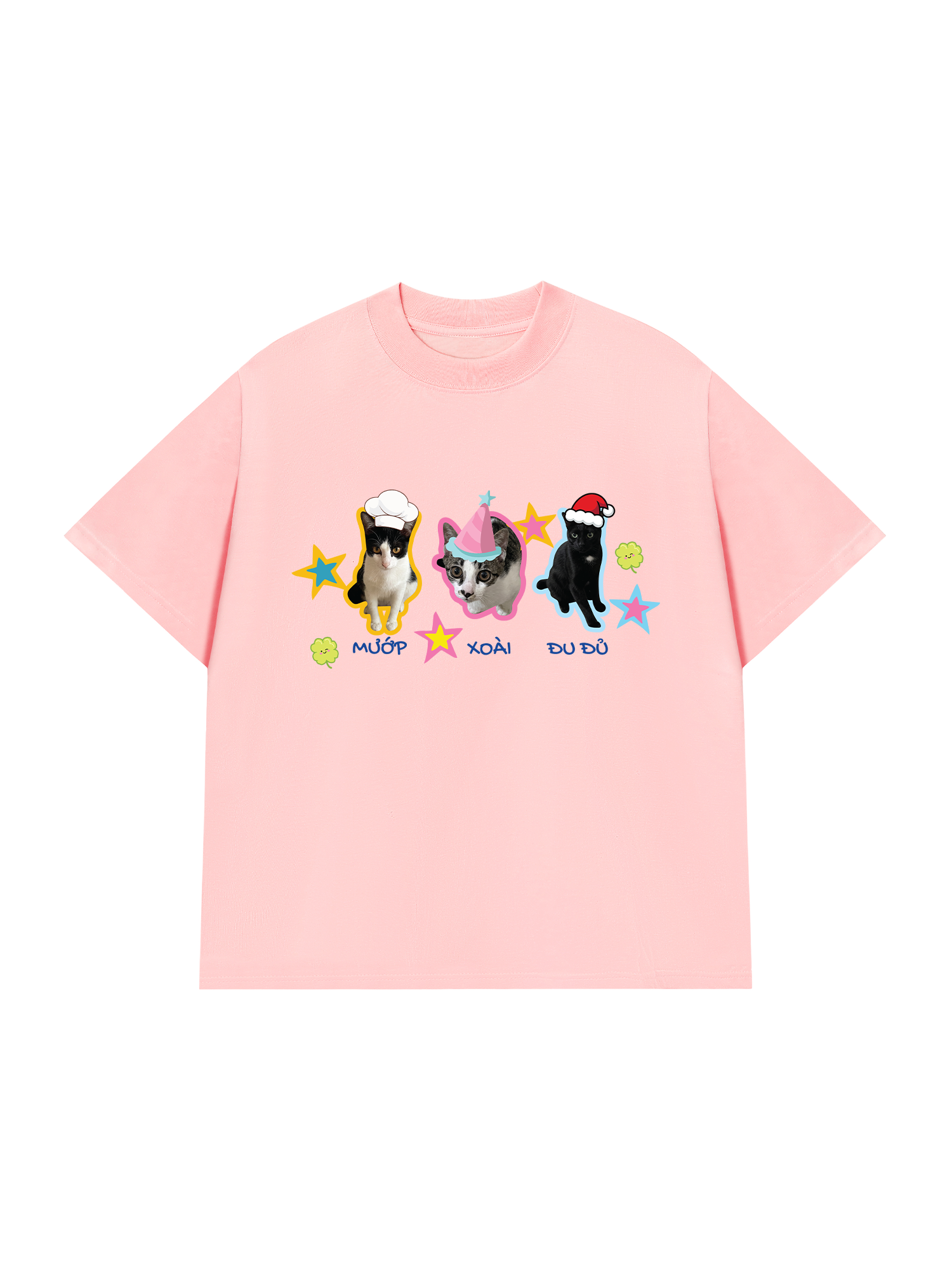 Áo Thun Custom Pet Cute Three Cats In Hats