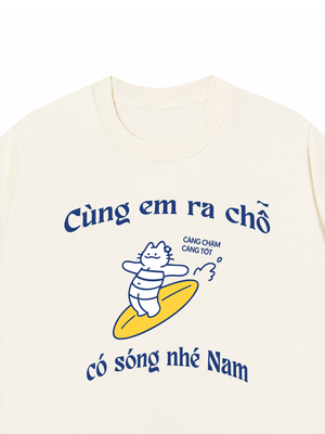 Áo Thun Custom Name Cùng Nhau Ra Chỗ Có Sóng