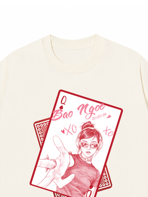 Áo Thun Custom Queen of Heart Comfort Colors
