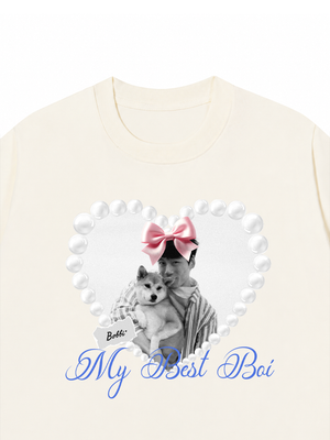 Áo Thun Custom Pets Heart Pearl Shirt