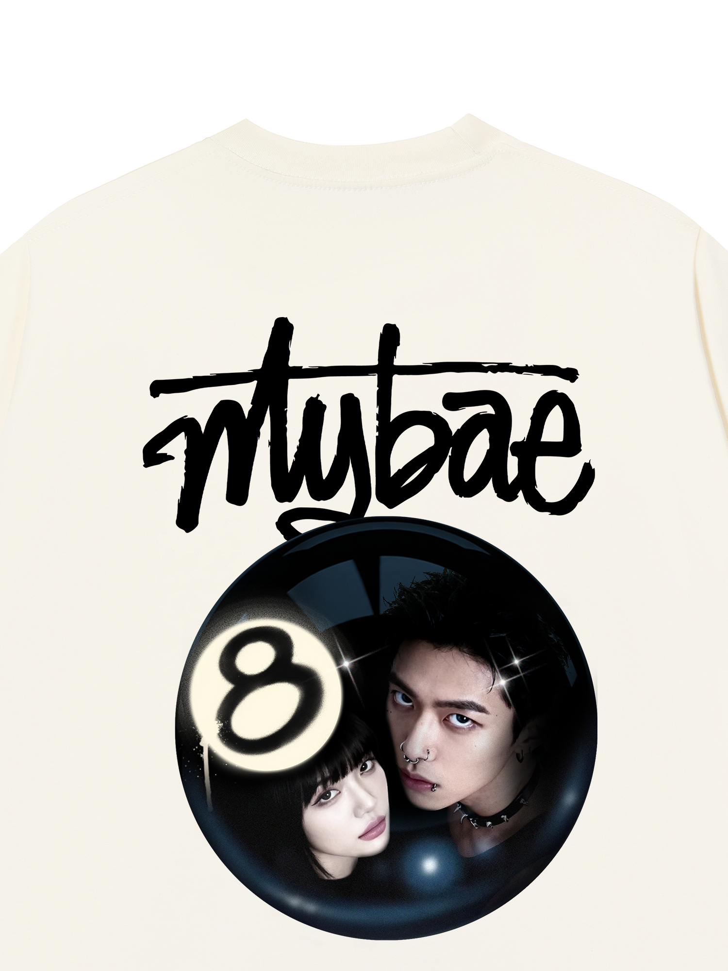 Áo Thun Custom Couple Blue Pocket Lover My Bae