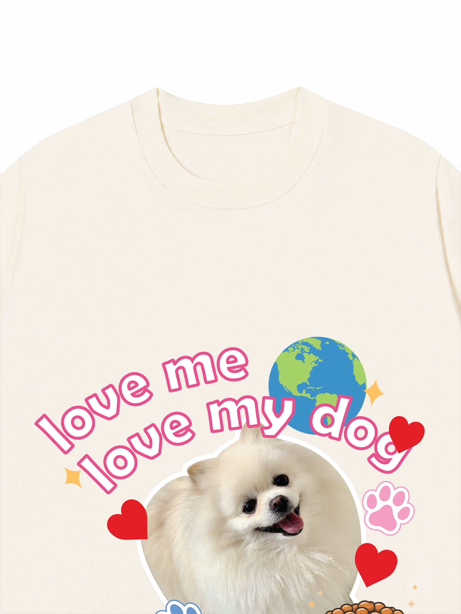 Áo Thun Custom Pet Love Me Love My Dog