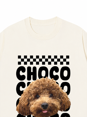 Áo Thun Custom Pet Groovy Checkered Pattern
