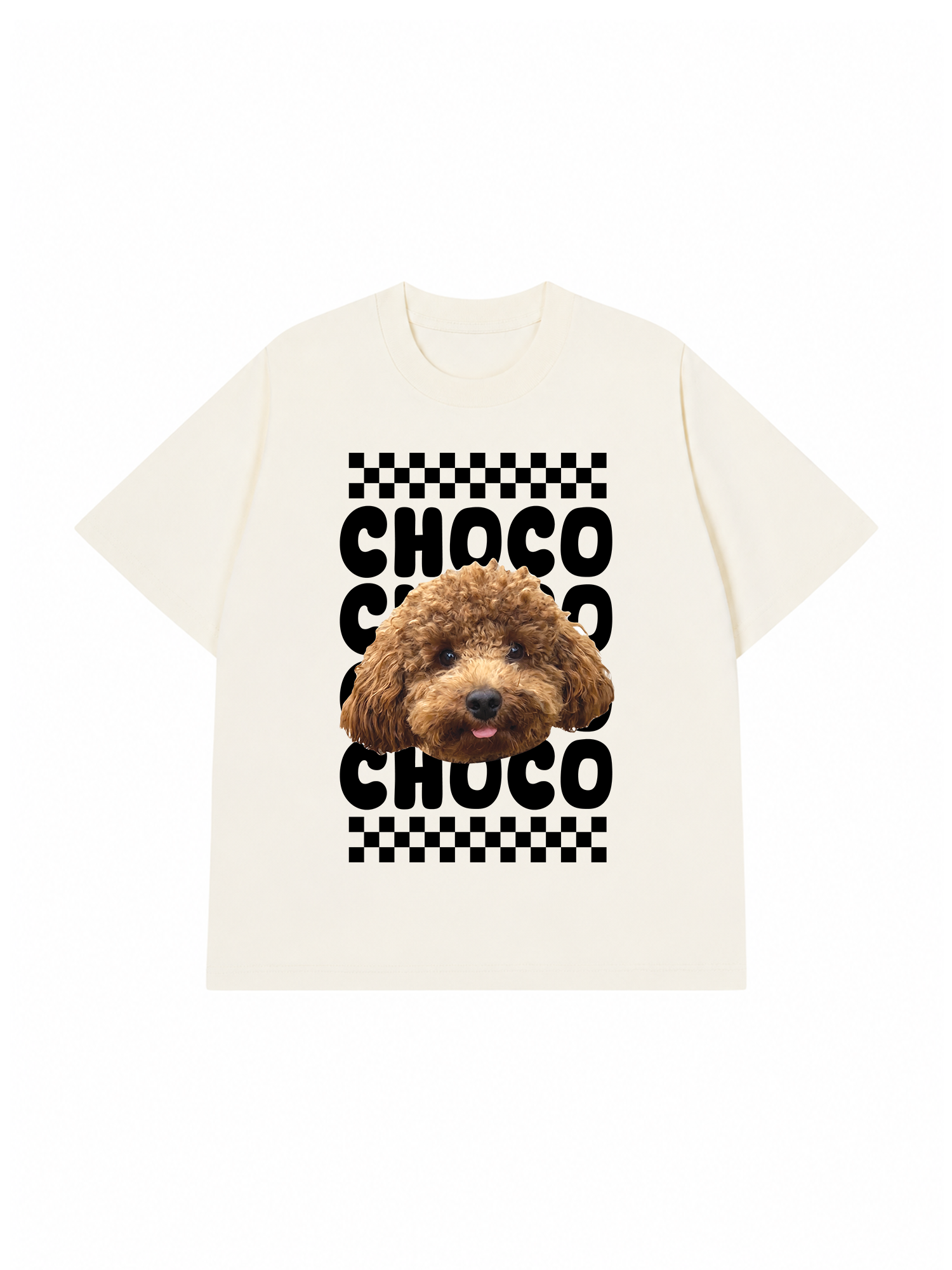 Áo Thun Custom Pet Groovy Checkered Pattern