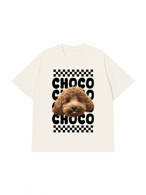 Áo Thun Custom Pet Groovy Checkered Pattern