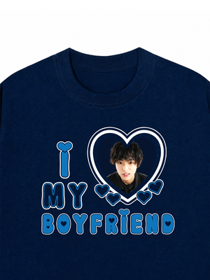 Áo Thun Custom Couple I Love My Boyfriend, Girlfriend