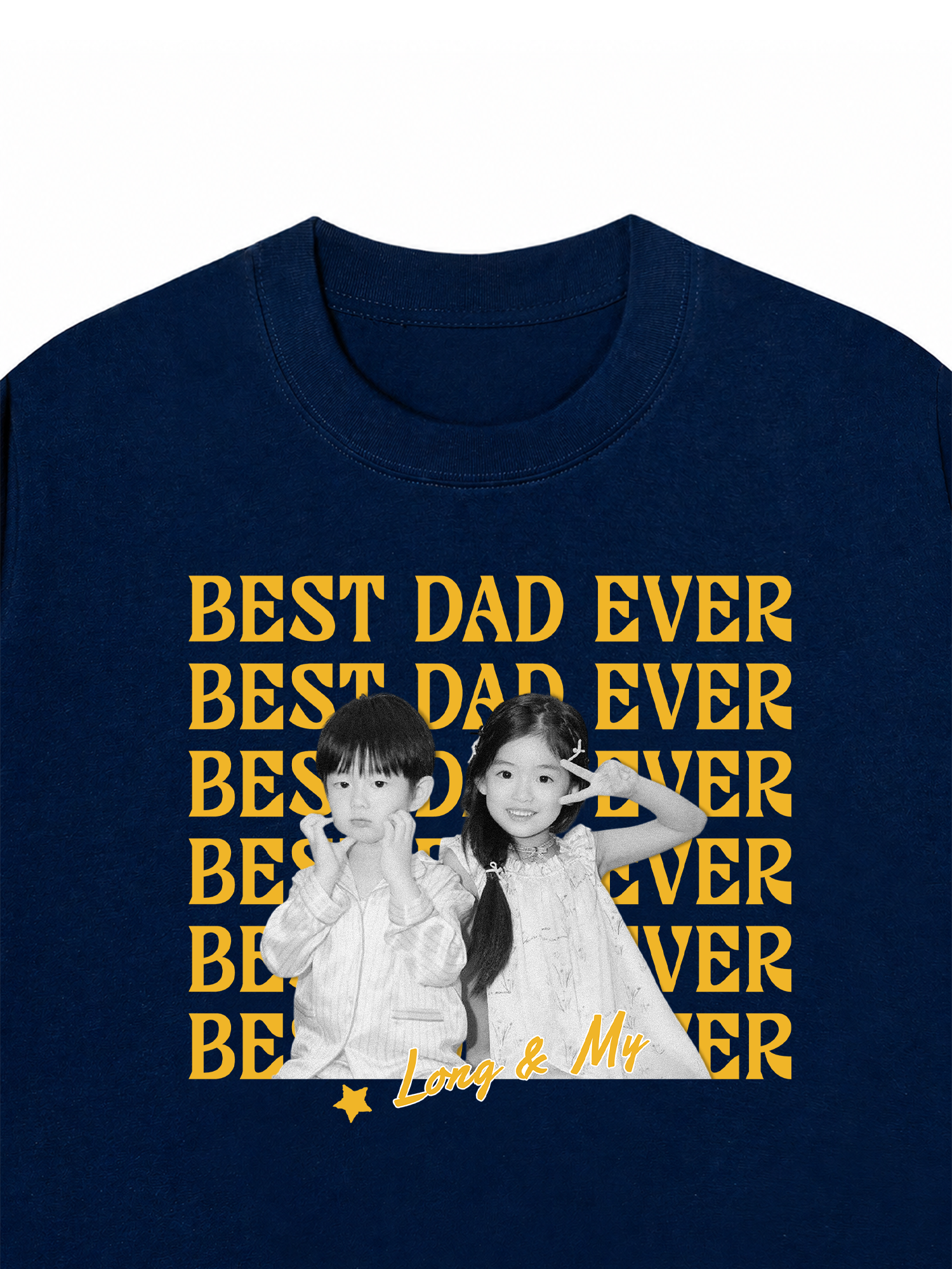 Áo Thun Custom Color Family Children Name Best Parent Ever
