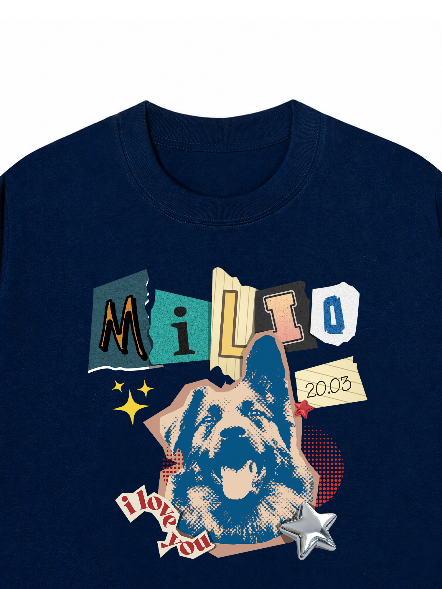 Áo Thun Custom Pet's name and birthday
